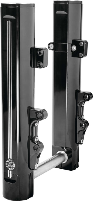 Performance Machine 0208-2177-BM Fork Leg Kit for Stock or Performance Machine Calipers - Dual Disc - Contrast Cut