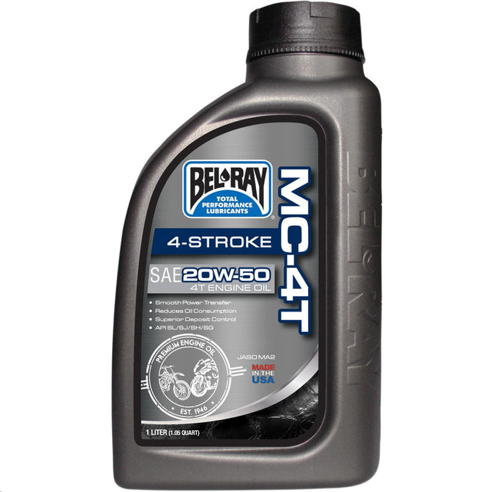 Bel-Ray 99405-BT1LA MC-4T Mineral Oil - 20W50 - 1L.