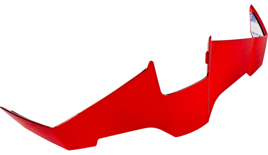 Icon Rear Spoiler for Threshold Helmet - Calypso Red - XS/S