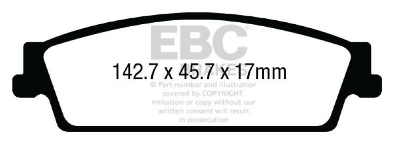 Load image into Gallery viewer, Ebc DP43022R EBC Yellowstuff Brake Pad Sets
