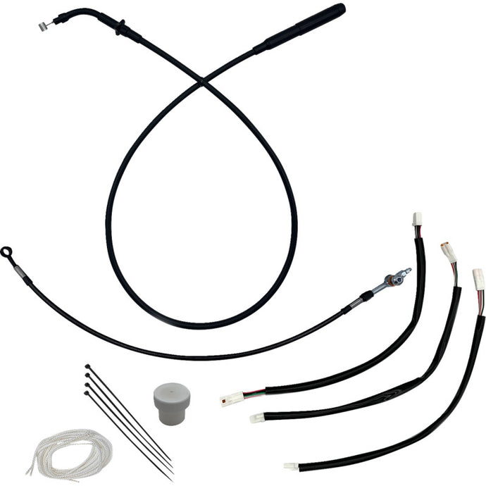 Fat Baggers, Inc. 149012-B EZ Install Plus Handlebar Installation Kit - Black Vinyl