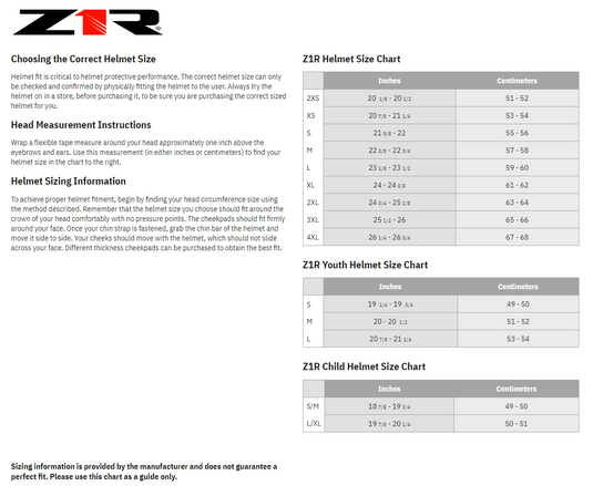 Z1R Range Voyager Helmet