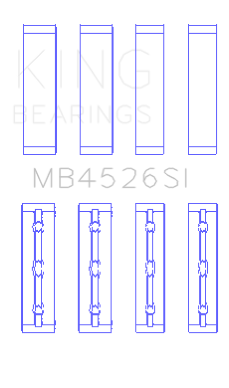 King Engine Bearings MB4526SI0.25 KING Main Bearings
