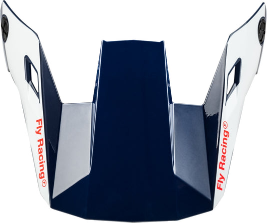 Fly Racing Visor for Fly Rayce 2024 Helmet - Red/White/Blue - XS - Lg