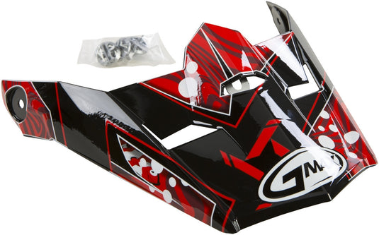G-Max Visor for MX-46Y Youth Helmets - Hooper Black/Red