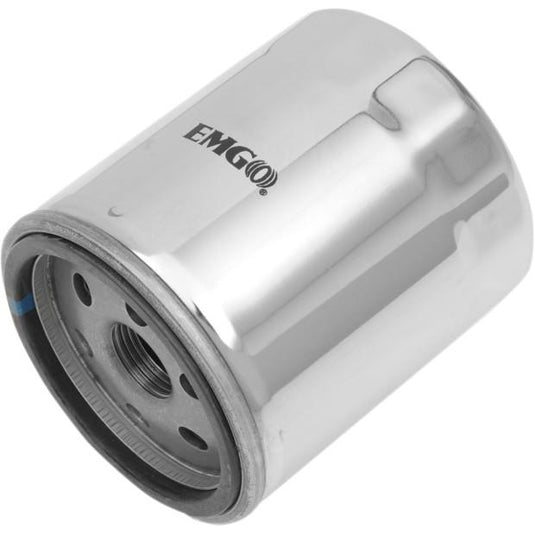 Emgo 10-82442 Micro-Glass Oil Filter - Chrome