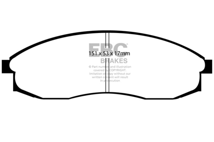 Ebc DP21082 EBC Greenstuff Brake Pad Sets