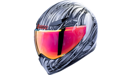 Icon Domain Noveau Helmet (Medium, Silver)