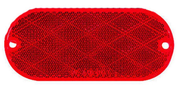 Optronics Inc RE-12RK Oblong Reflectors - Red