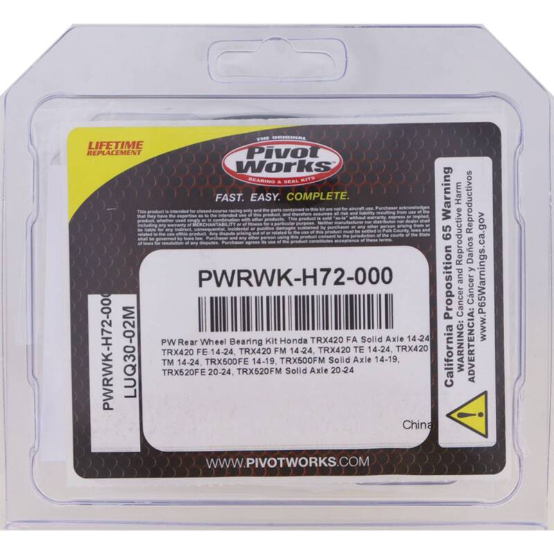 Load image into Gallery viewer, Pivot Works PWRWK-H72-000 PIV Wheel Bearing Kit
