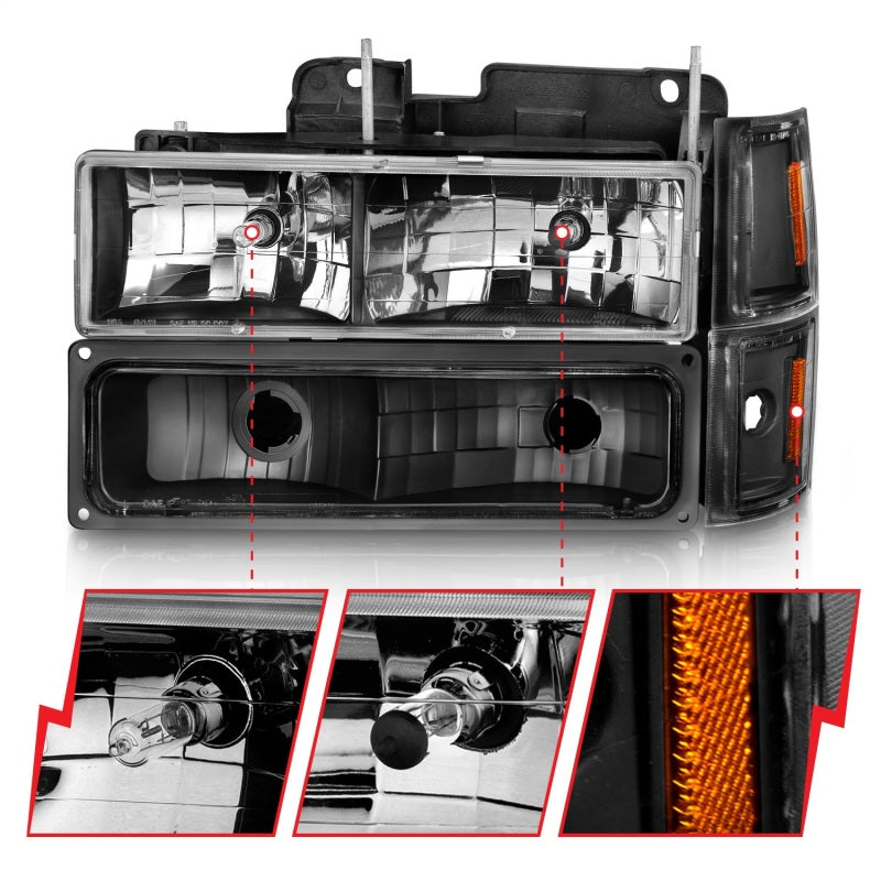 Load image into Gallery viewer, Anzo 111505 ANZ Crystal Headlights
