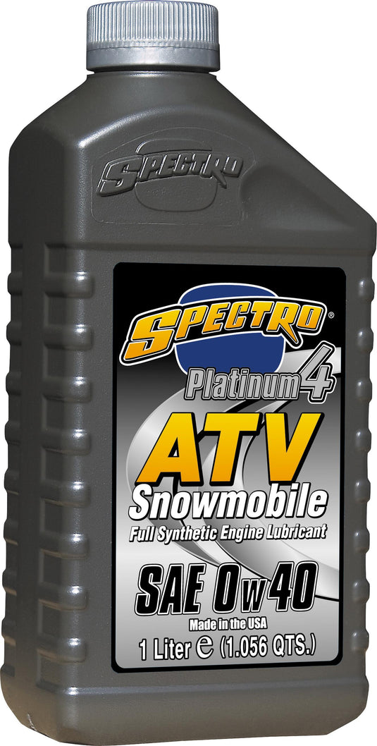 Spectro 310287 Platinum ATV/UTV/ SNO Full Syn 4T - 0W40 - 1lt. - 12/Case