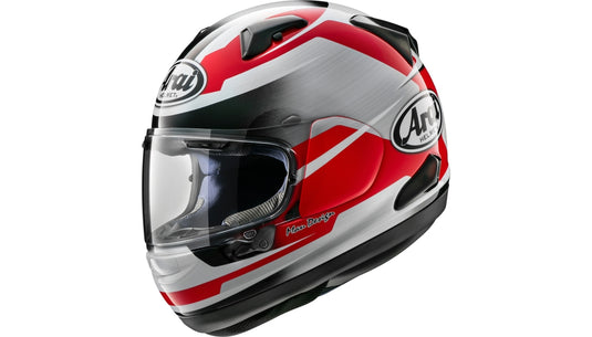 Arai Helmets Quantum-X Steel Helmet (X-Large, Red/Silver)