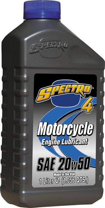 Spectro 310264 Premium Motorcycle Petroleum 4T - 20w50 - 1lt. - 12/case