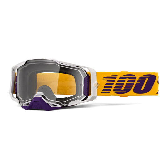 100% Armega Goggles (One Size Fits Most, Difenbak / Clear Lens)