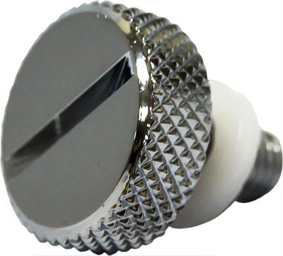 Harddrive 05-096 Quarter Turn Thumb Seat Screw - 1/4- 28 - Chrome