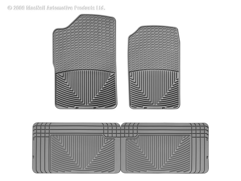 Load image into Gallery viewer, Weathertech W14GR-W25GR WT Rubber Mats - Front - Grey
