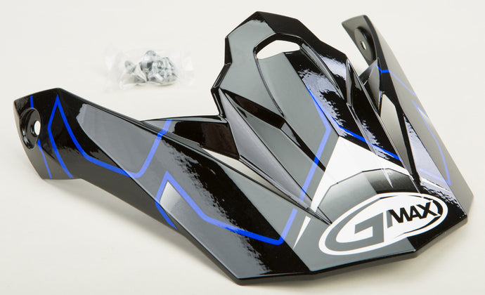 G-Max Visor for MX86 Step Helmet - Black/Blue
