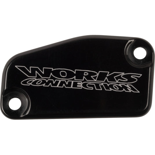 Works Connection 21-082 Anodized Billet Aluminum Front Brake Reservoir Cover - Black