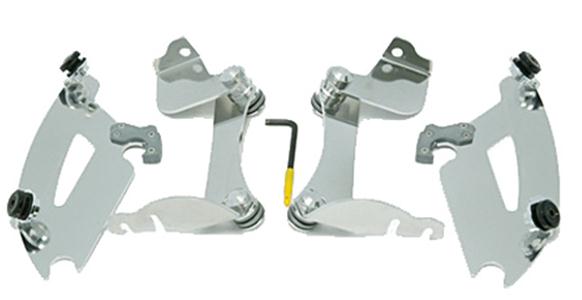 Memphis Shades MEK1976 Trigger-Lock Mount Kit for Bullet Fairing - Polished