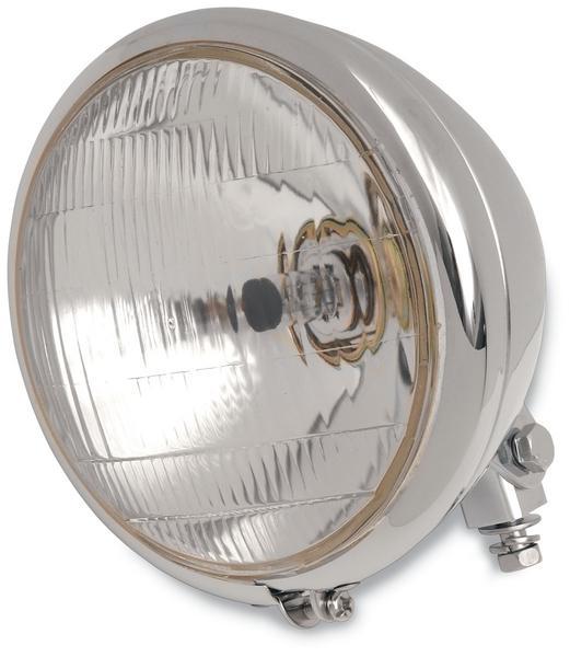 Drag Specialties DS-280101 6 1/2in Custom Bottom-Mount Headlight Assembly