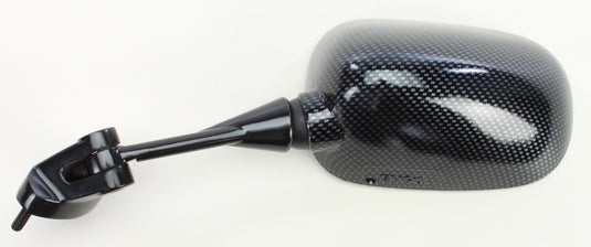 Emgo 20-43014 OEM Style Mirror - Carbon Fiber Finish - Left
