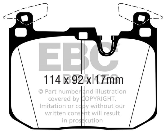 Ebc DP42360R EBC Yellowstuff Brake Pad Sets