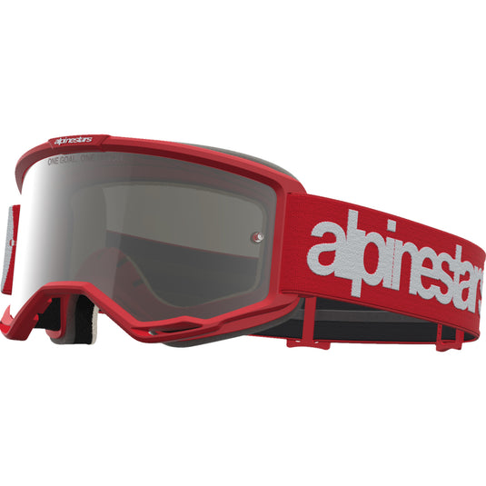 Alpinestars Vision 5 Hone Goggles (One Size Fits All, Red/White)