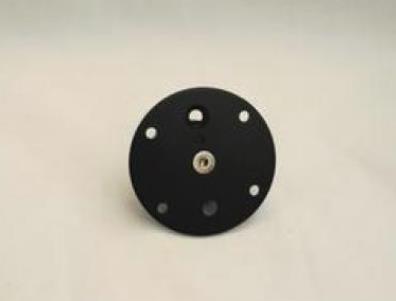 Techmount 4-60005 Gen 4 2.25in. Round Top Plate with AMPs Mount Pattern - Black