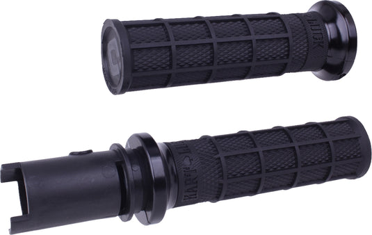 Odi V31HTC-BB-B Hart-Luck Lock-On Grips - Black/Black