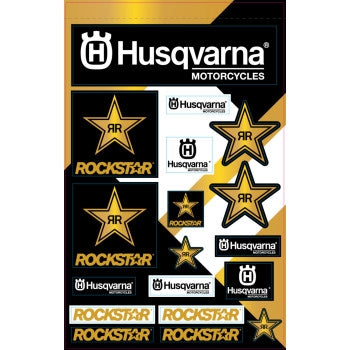 Dcor 40-70-101 Universal Decal Sheet - Husqvarna Racing - 12mll.