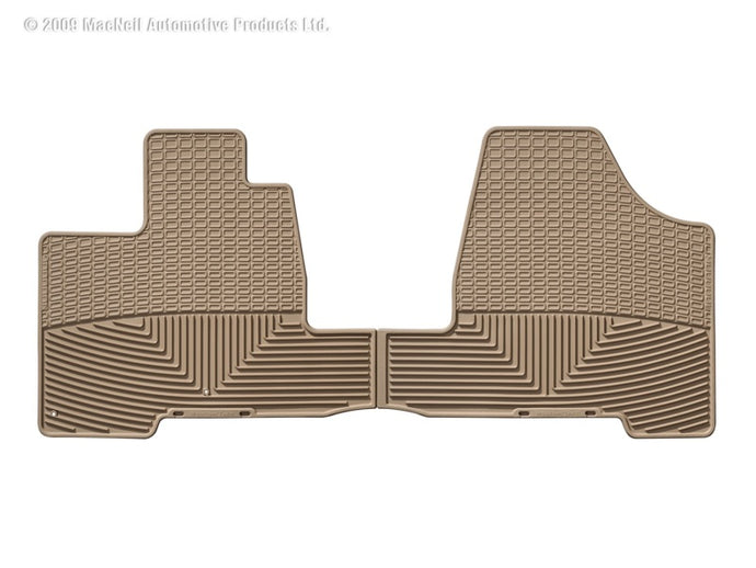 Weathertech W41TN WT Rubber Mats - Front - Tan