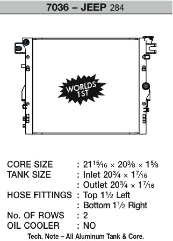 Load image into Gallery viewer, Csf 7036 CSF Radiators - Aluminum
