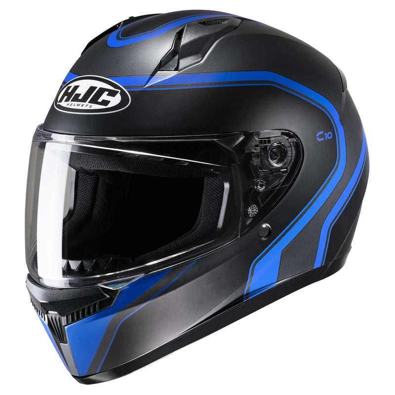HJC C10 Elie Helmet Semi-Flat Blue (MC-2SF) Black