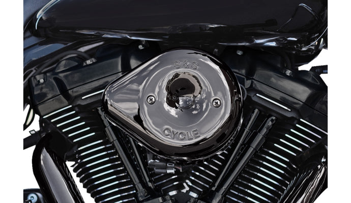 S&S Cycle 170-0781 Stealth Teardrop Air Cleaner Kit - Lava Chrome