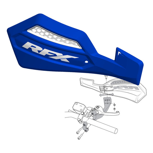 Rfx FXGU 30100 55BU Race Series Handguards - Blue