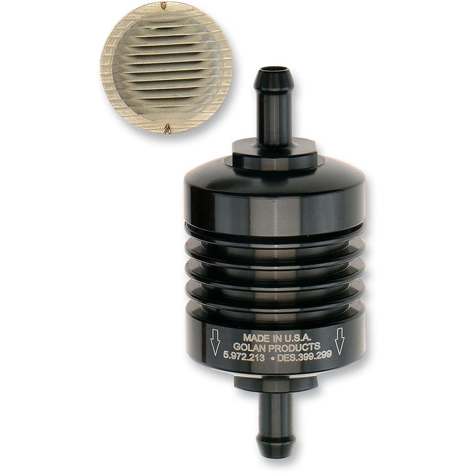 Golan Inc 60-312C-BLACK Peak Flow Mini Filter - 5/16in. - Black