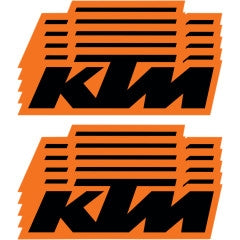 Dcor 40-30-107 KTM OEM Decal - 10-pk. - 6in.