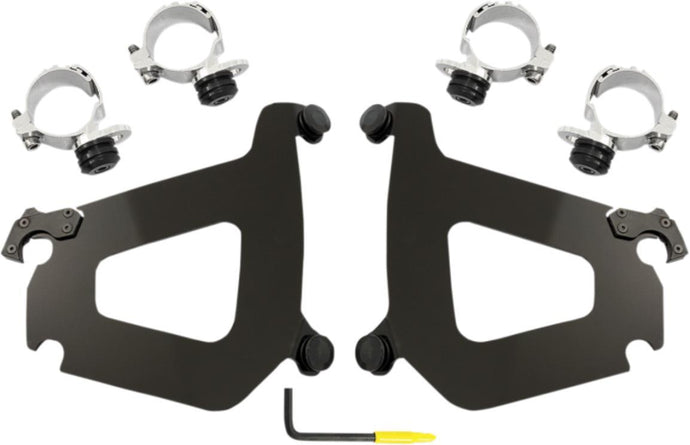 Memphis Shades MEB2012 Trigger-Lock Mount Kit for Bullet Fairing - Black