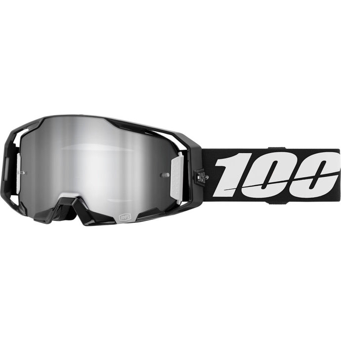 Black/Black/White / Silver Mirror Flash Lens