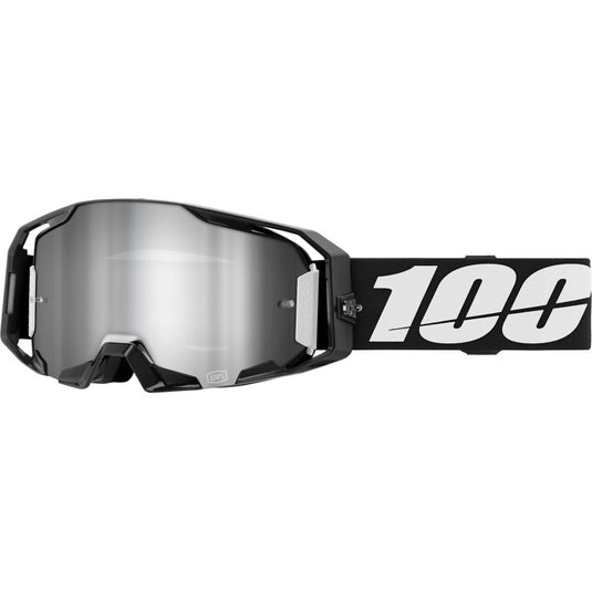 Black/Black/White / Silver Mirror Flash Lens