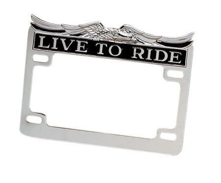 Drag Specialties DS-720809 Live to Ride License Plate Frame