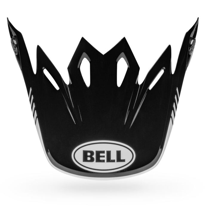 Bell Helmets Visor for Moto-9 MIPS Louver Helmets - Gloss Black/White