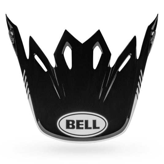 Bell Helmets Visor for Moto-9 MIPS Louver Helmets - Gloss Black/White