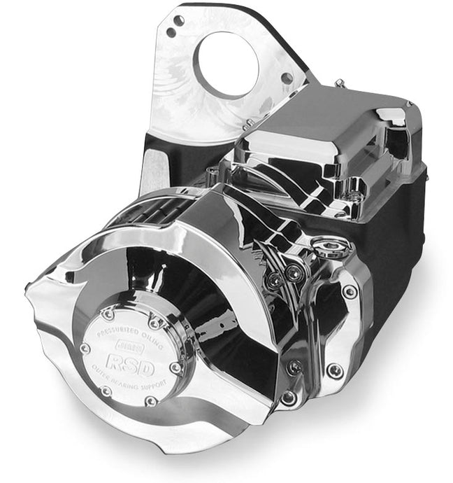 Jims 8253 RSD Right Side Drive 6-Speed Transmission (Hydraulic Pulley Cover) - Polished