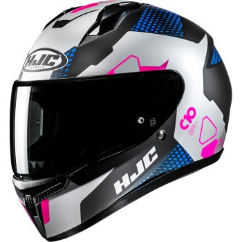 Load image into Gallery viewer, Hjc C10 Aspa Helmet (X-Small, Semi-Flat Blue/Pink (MC-28SF))
