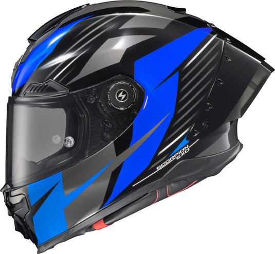 Scorpion Apex Exo-Warp Dilithium Helmet (Large, Black/Blue)