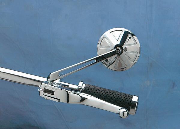 Drag Specialties DS-302156 Drag-Ness Round Series Mirror - with Stealth II Stem