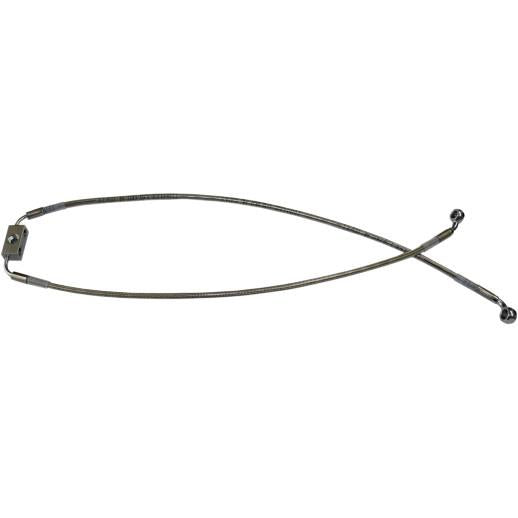 Drag Specialties 1741-3849 Clear Coated Standard Length ABS Stainless Steel Rear Brake Line Kit