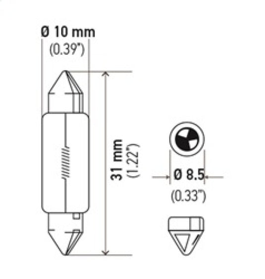 Hella 6411 HELLA Universal Glass Light